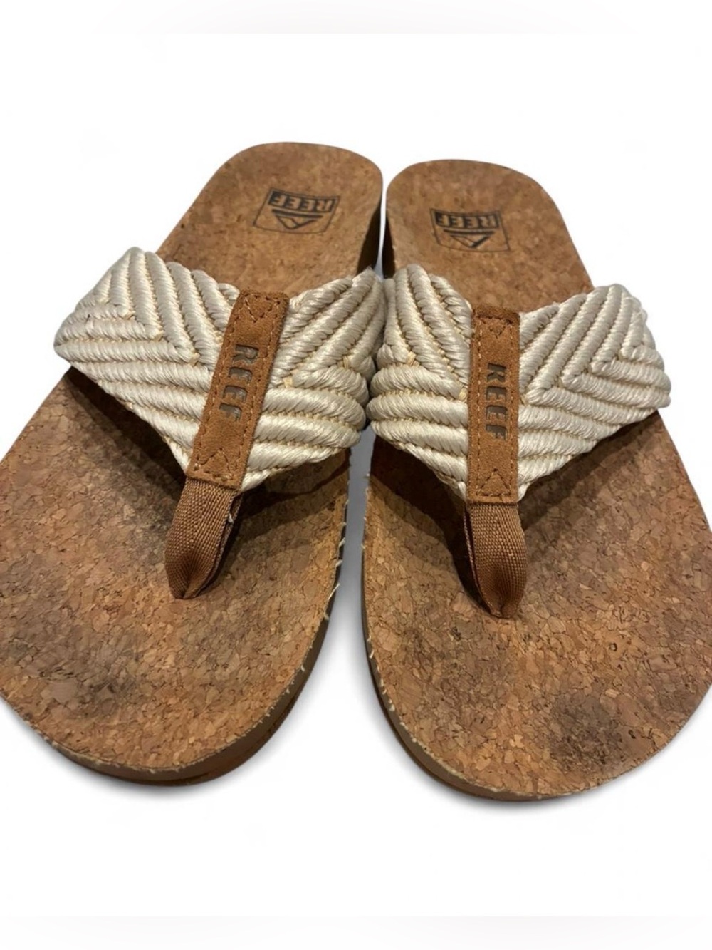 Reef cushion flip flop sandals size 7